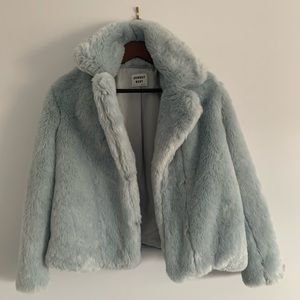 Aritizia, Sunday Best baby blue faux fur coat